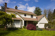 Residential home.  Average american two story residential home.