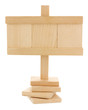 Blank wooden tablet