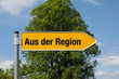 Pfeil mit Baum AUS DER REGION