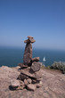 stone tower, made by many rocks