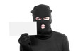 Kidnapper with ransom note