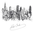 new york - hand drawn metropolis