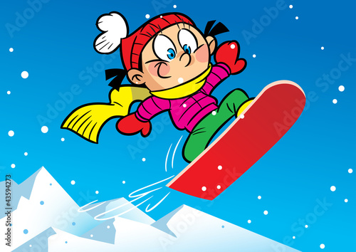 Vektor: snowboard snowboard