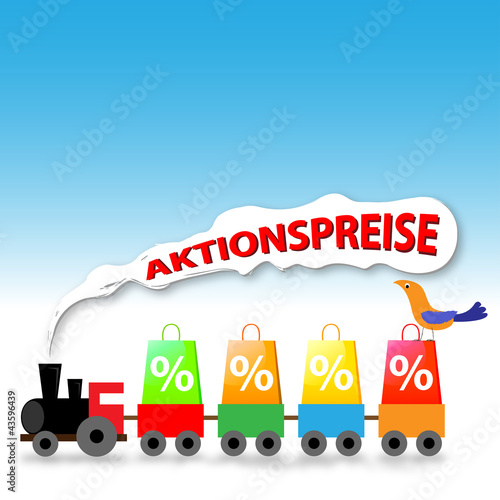 Vektor: aktionspreise - eisenbahn aktionspreise - eisenbahn