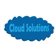 Cloud solutions 3d render on white background