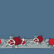 Pomegranates seamless background, Vector