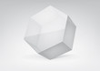 Vector transparent hexagonal prism  for your graphic design