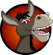 Donkey head cartoon