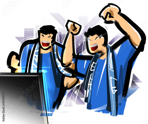 Illustration: TV watching games TV watching games