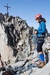 Young female climber