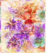 Water colour, abstract flowers
