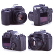 the sides of a professional digital camera