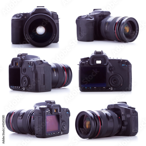 Photo: professional digital camera with a 24-70mm zoom lens professional digital camera with a 24-70mm zoom lens