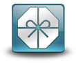 Light Blue 3D Effect Icon "Gift / Present"