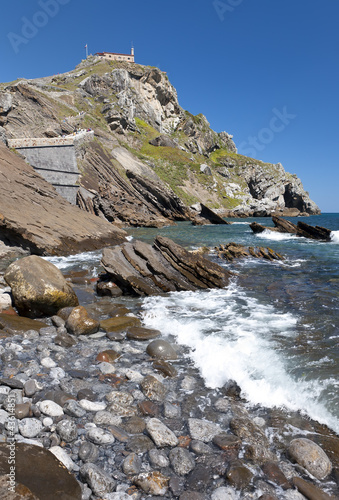 Photo: San Juan de Gaztelugatxe view from below San Juan de Gaztelugatxe view from below