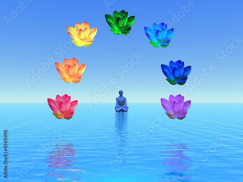 Illustration: Meditation and chakras Meditation and chakras