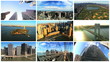 Montage view of New York City and the Financial District