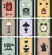 Vector: Vector vintage objects Vector vintage objects