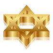 Vector 3d illustration of Magen David (star of David)