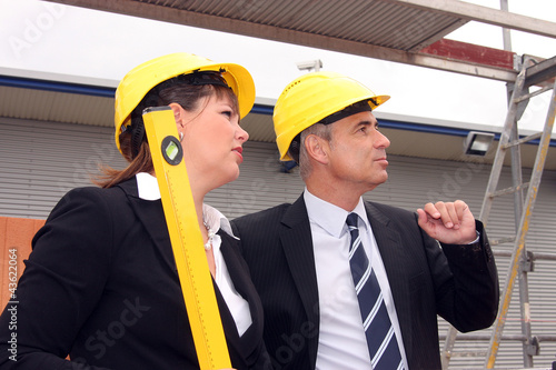 Photo: Architekten auf der Baustelle Architekten auf der Baustelle