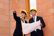 Foto: Architekten auf der Baustelle Architekten auf der Baustelle