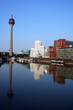 Skyline Düsseldorf Medienhafen und Rheinturm
