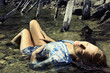 Fashion photo of young beautiful woman