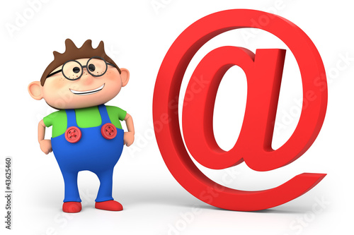 Illustration: email boy email boy
