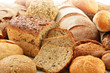 Composition with bread and rolls on the table