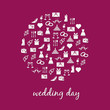 wedding icon in circle