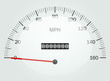 Vector illustration of a speedometer