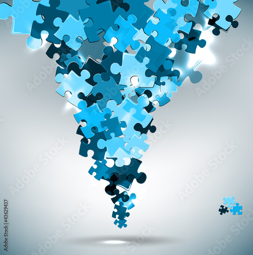 Vektor: Abstract background made from puzzle pieces Abstract background made from puzzle pieces