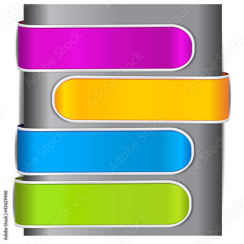 Vector: Colorful bookmarks for speech. Colorful paper arrows. Colorful bookmarks for speech. Colorful paper arrows.
