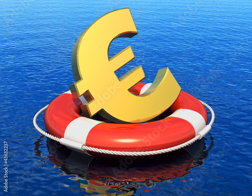 Illustration: Financial crisis in Europe concept Financial crisis in Europe concept