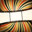 Grunge film strip background. Vector, EPS10