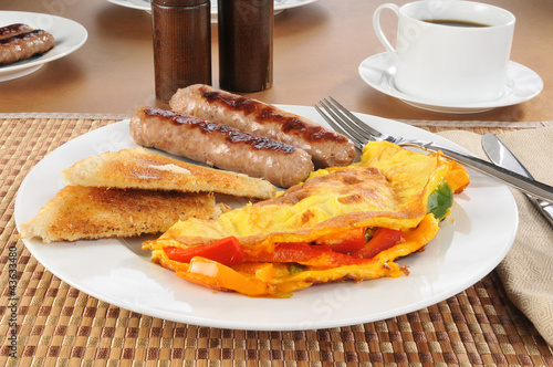 Photo: Western omlet with sausage Western omlet with sausage