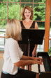 Voice student and teacher