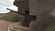 Omaha Beach German gun bunker Normandy France