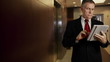 businessman with tablet