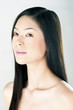 Studio shot of a lady with long hair