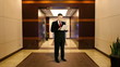 businessman with tablet