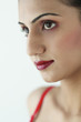 Close-up picture of a lady's face with makeup