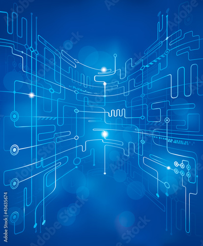 Abstract technology blue background. Abstract technology blue background.