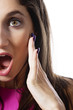 Woman in shock