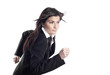 Photo: Businesswoman running Businesswoman running