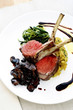 Lamb chop with mushrooms