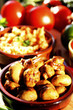 Grilled button mushrooms
