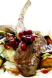 Lamb chop with cranberries