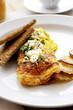 Omelette with cream cheese