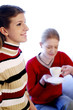 Woman drinking coffee